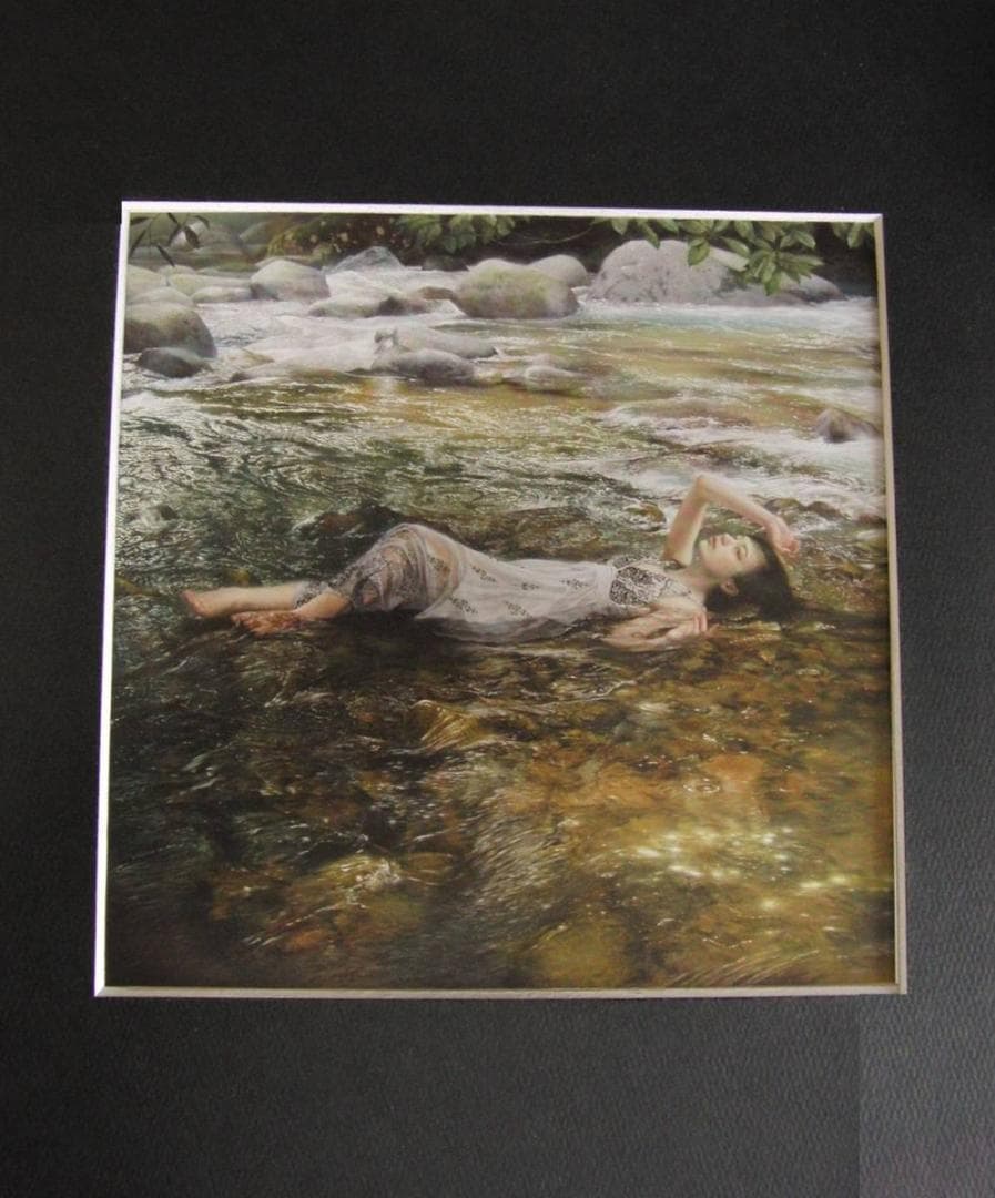 鶴友那、【ながれとどまりうずまききえる】、希少な額装用画集より、厳選