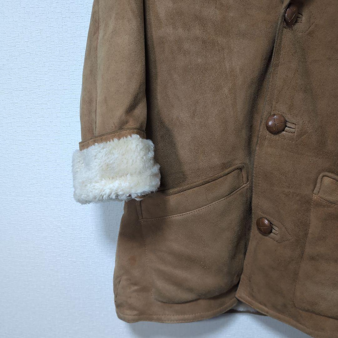 J.J.Malone ムートンコート ラムスキン ボア 英国製 90s XL