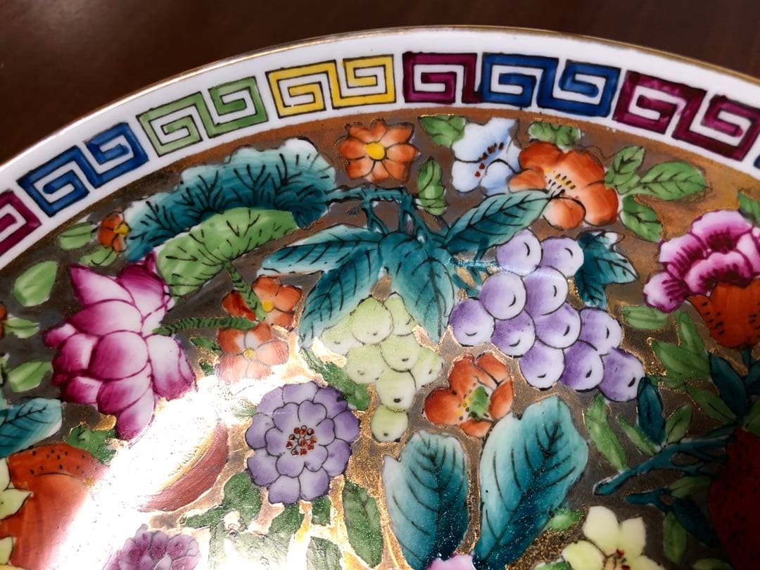 中国景徳鎮 十錦手 金地粉彩万華不落地 ティーセット - メルカリ