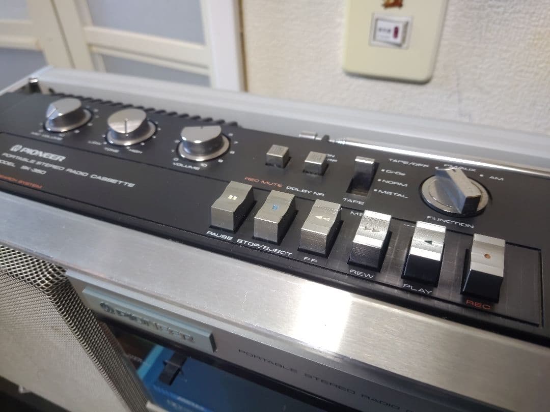 希少！バブル期　昭和レトロなラジカセ　パイオニア　ランナウェイSK-350整備品