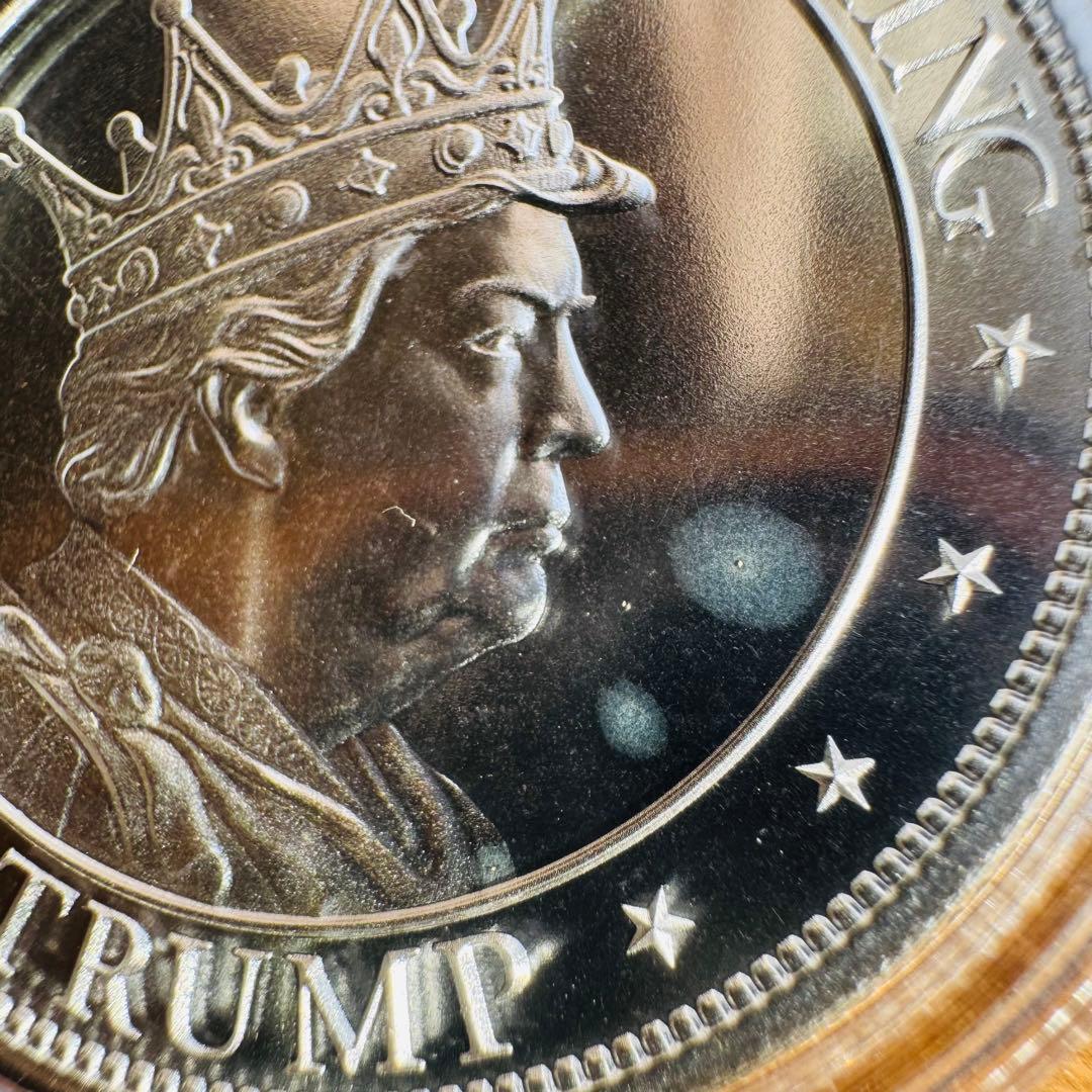 難あり！）トランプ大統領 1オンス 銀貨 グレートMAGAキング - メルカリ
