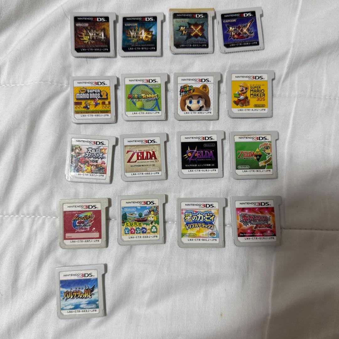 ニンテンドー3DS ソフト17本セット 任天堂 ニンテンドー3DS LL ブラック SPR-S-KKAA ニンテンドー3DS本体