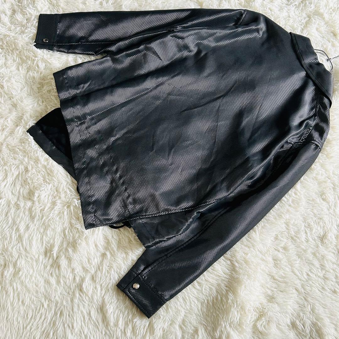 極美品】22ss ブラック コムデ ギャルソン ねじれ コーチ ジャケット