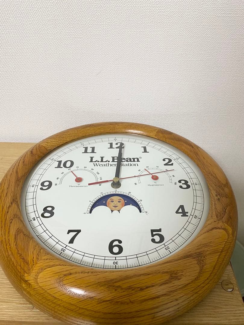 ビンテージ【L.L.Bean】weather station 壁掛け時計 - メルカリ