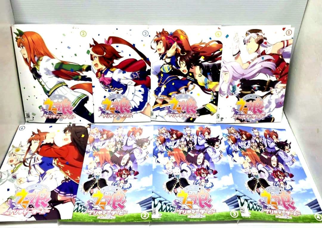 新品ケース収納】ウマ娘プリティーダービー レンタルDVD 1期＋2期 全10