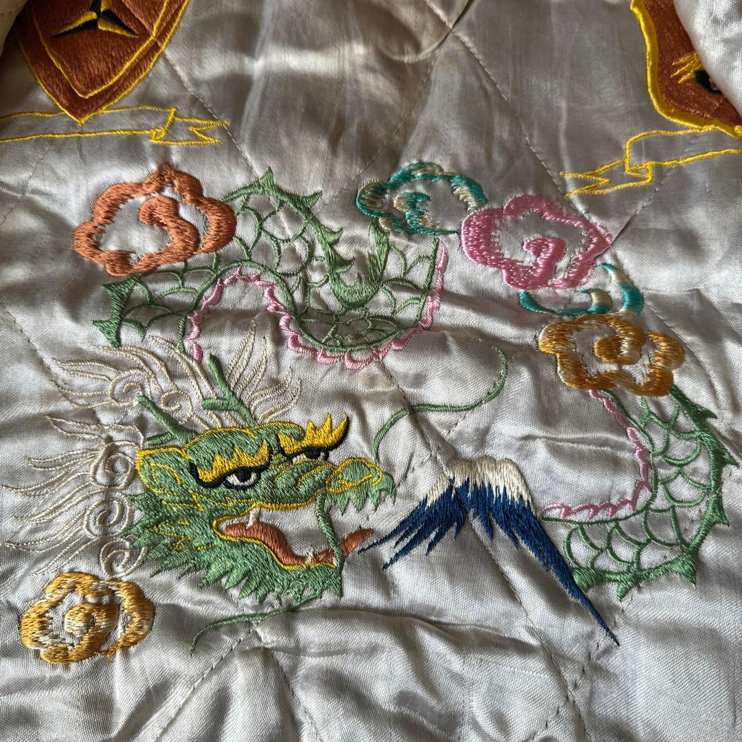 幻 博物館級 ビンテージ スカジャン 50s 龍 鷹 虎 富士山 ヴィンテージ