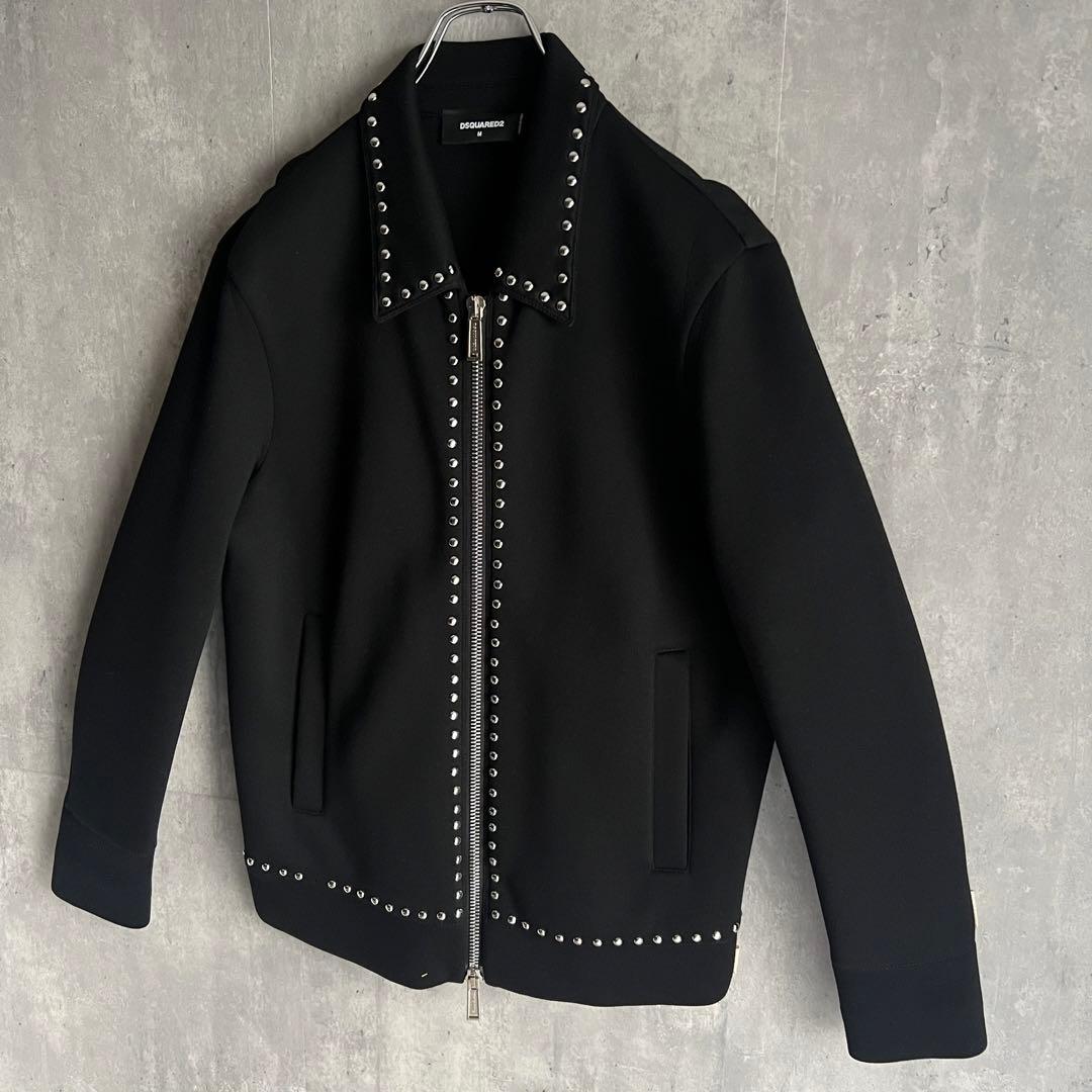 DSQARED2 ディースクエアード スタッズ ジップアップ レーヨン