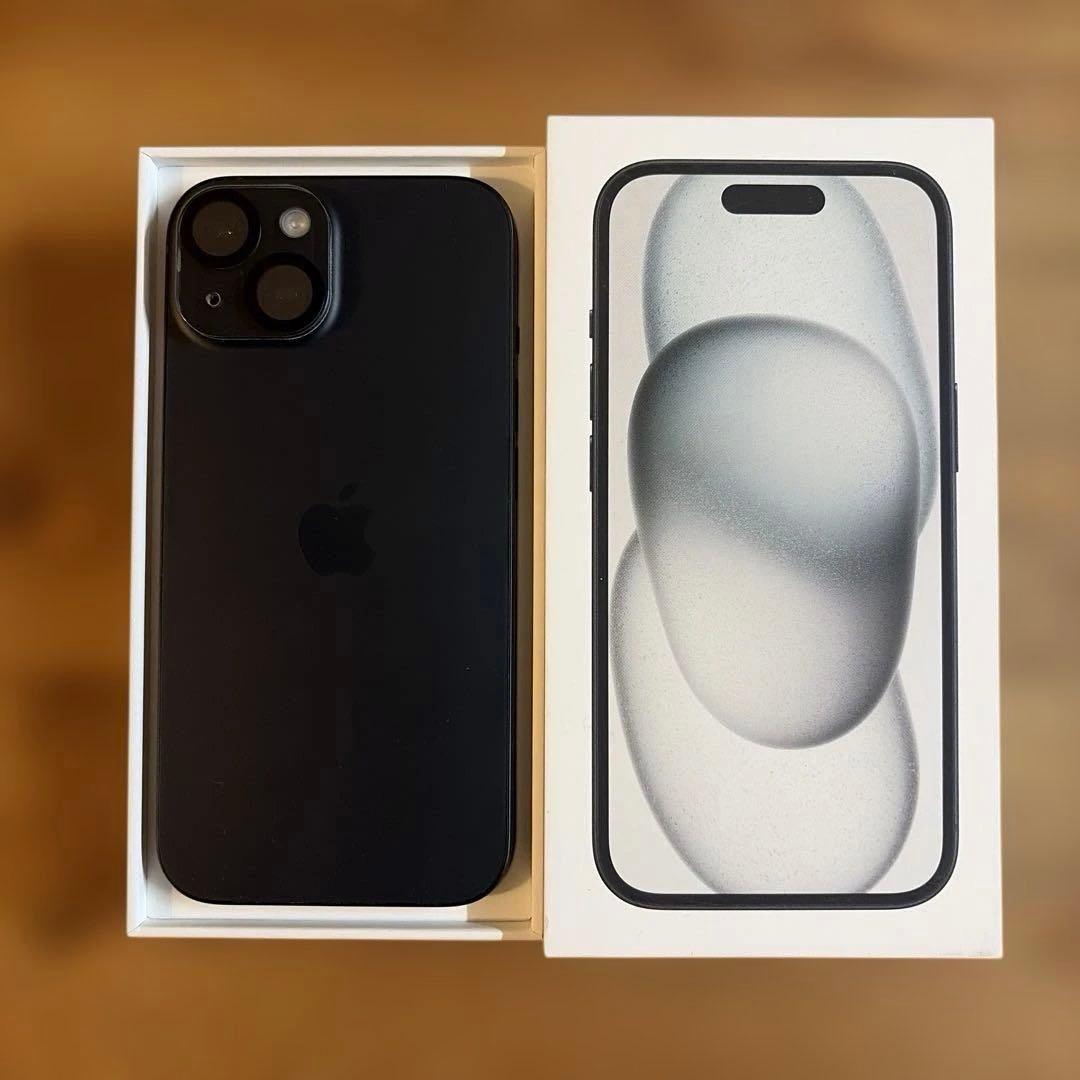 iPhone15 256GB SIMフリー 黒 90% iPhone 15 256GB - ブラック（SIMフリー）[整備済製品] - Apple（日本）