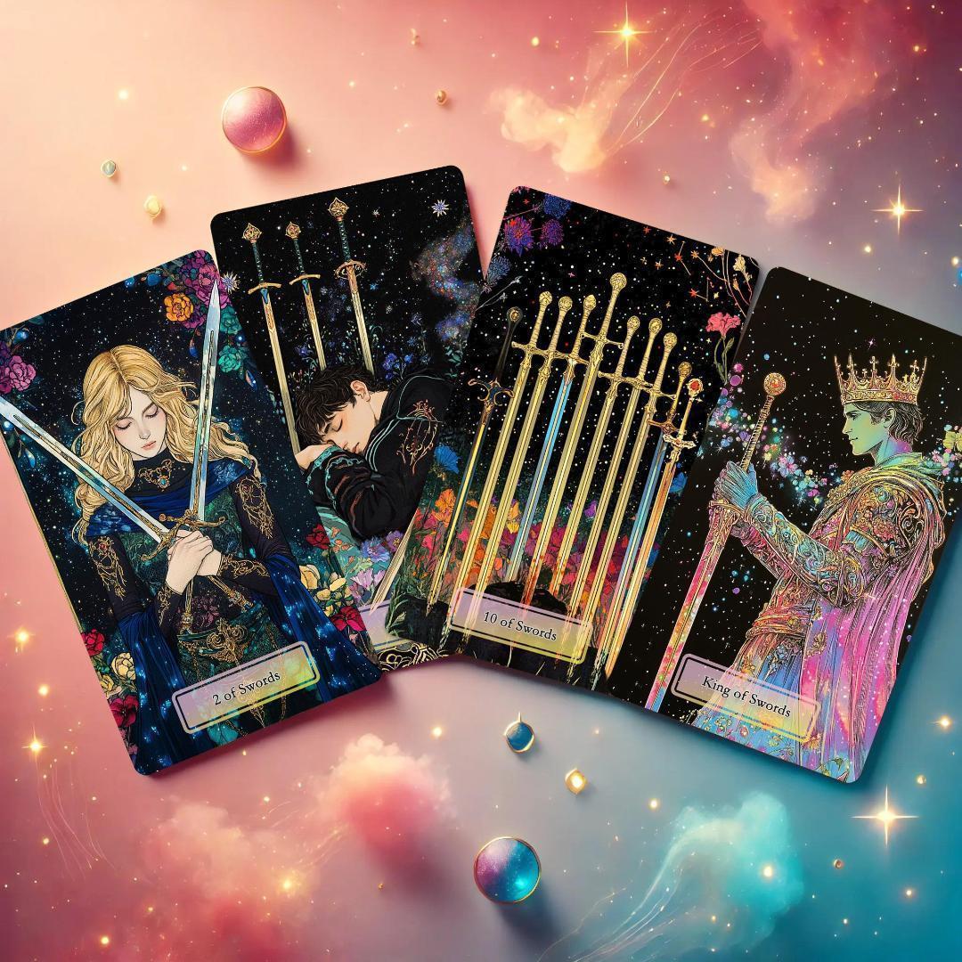 在庫2点✨金縁ver✨超美麗イラスト✨夜空と星の魔法の庭の神秘の