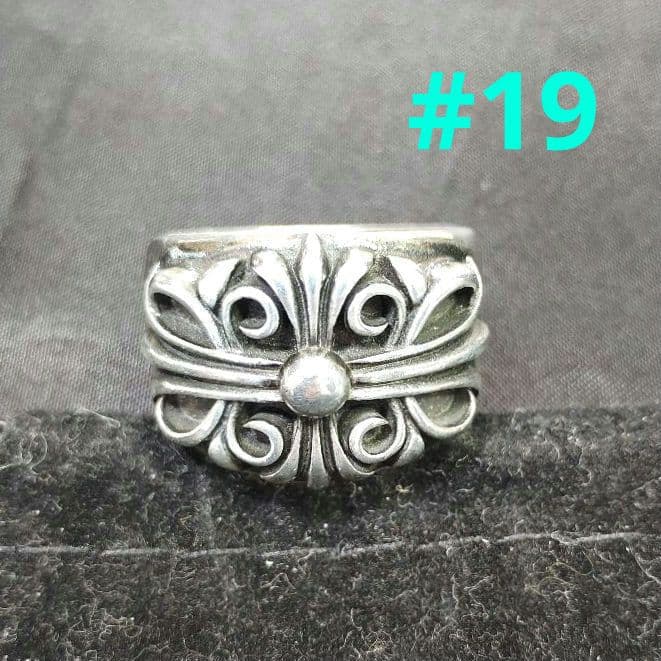 フローラルクロスリング 19-20 シルバー デザインリング - メルカリ