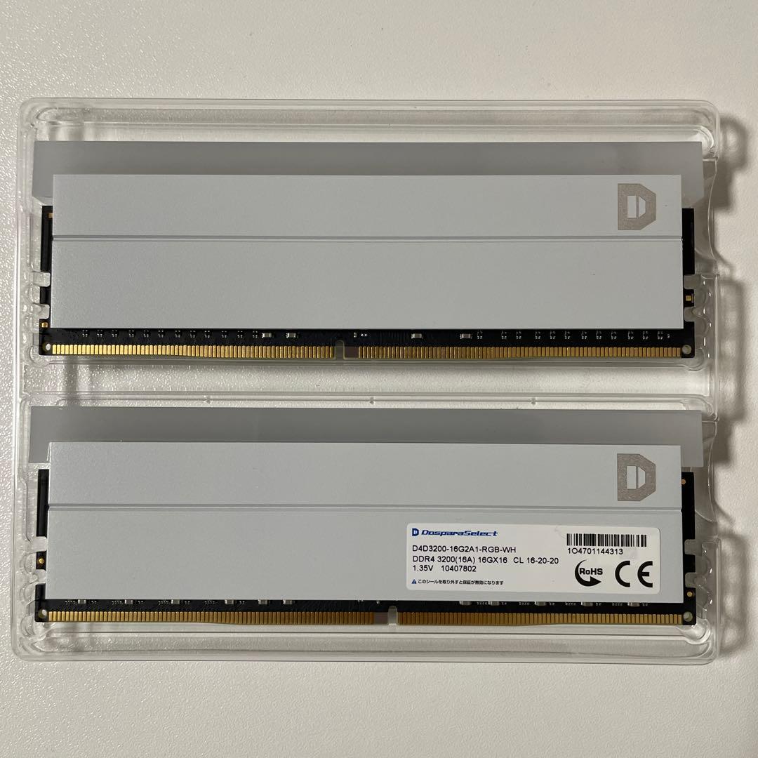 ドスパラセレクト　DDR4 メモリ　16GB 2枚組