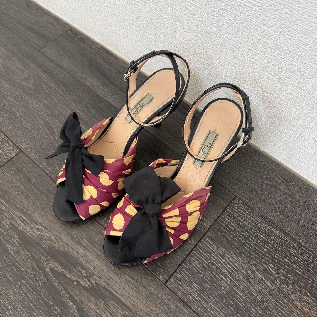 希少価値高！】PRADA プラダ RIBBON PUMPS SHOES