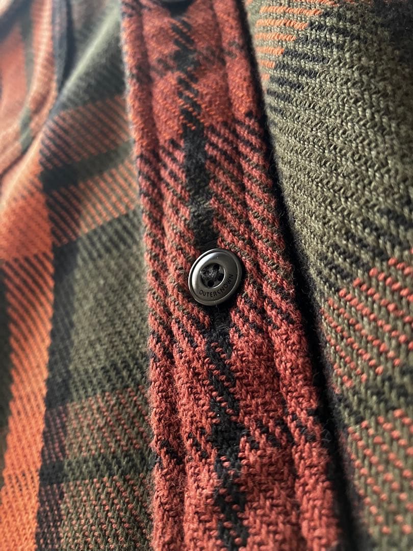 OUTERKNOWN アウターノウン肉厚ブランケットシャツ トップス