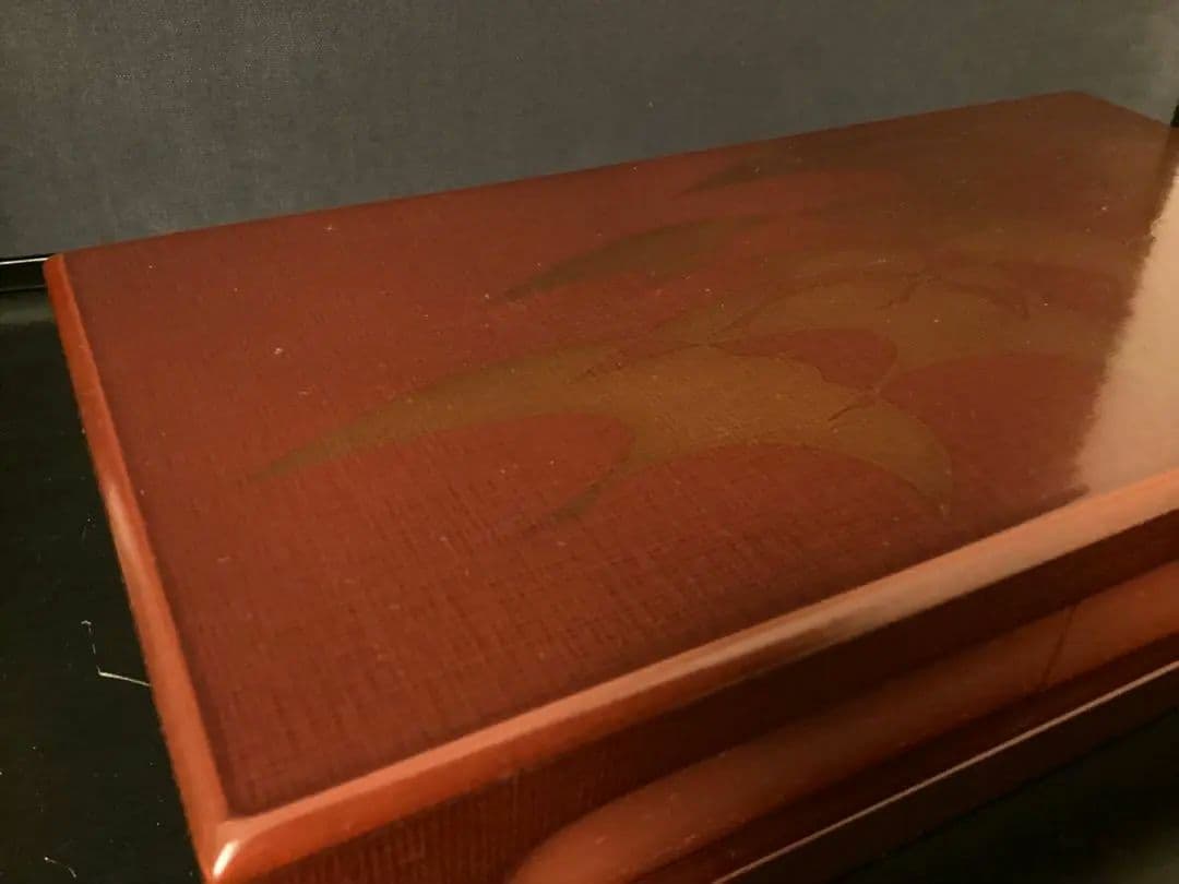 新品 象彦漆器 四方盆 菓子器 四角形 濃い赤色 箱付き - メルカリ