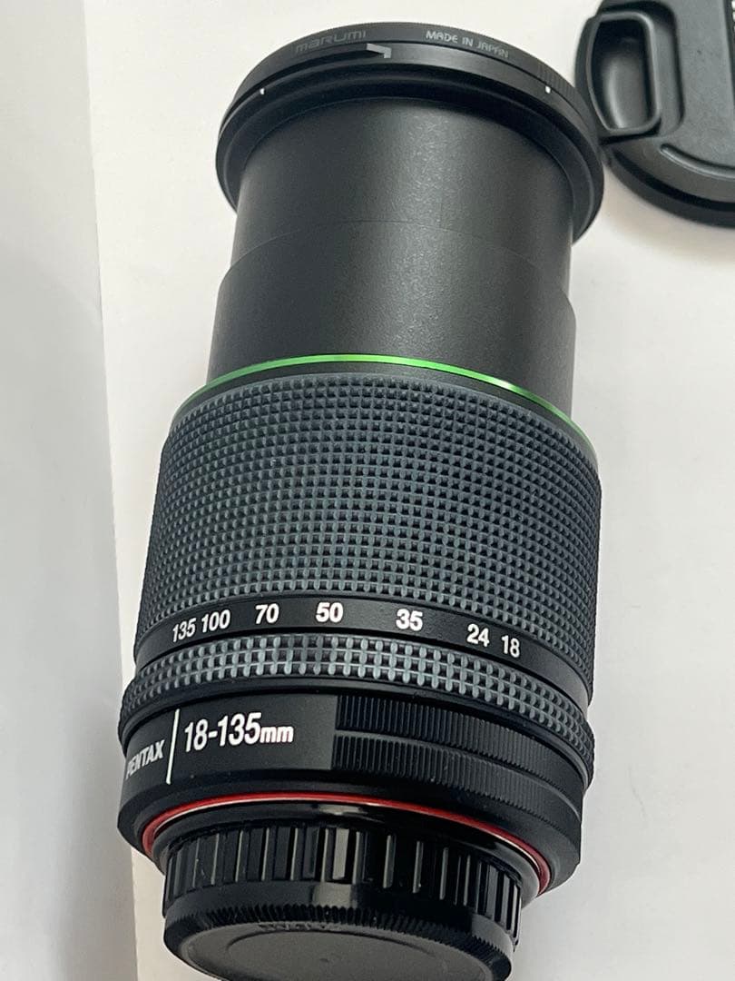 【ほぼ未使用】PENTAX 18-135mm レンズ　Marumiフィルター付