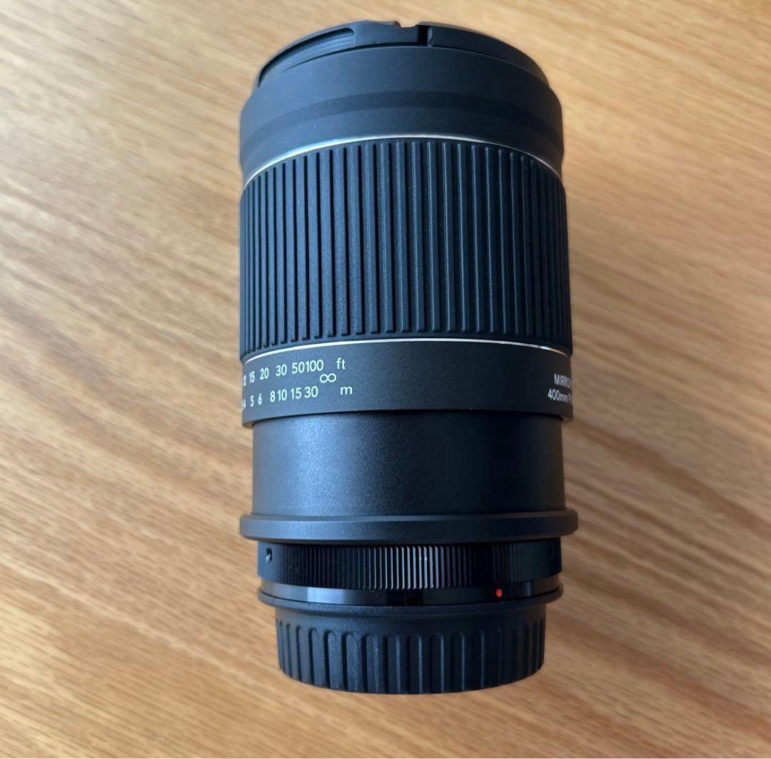 ケンコー ミラーレンズ 400mm F8 キヤノンEF フード付