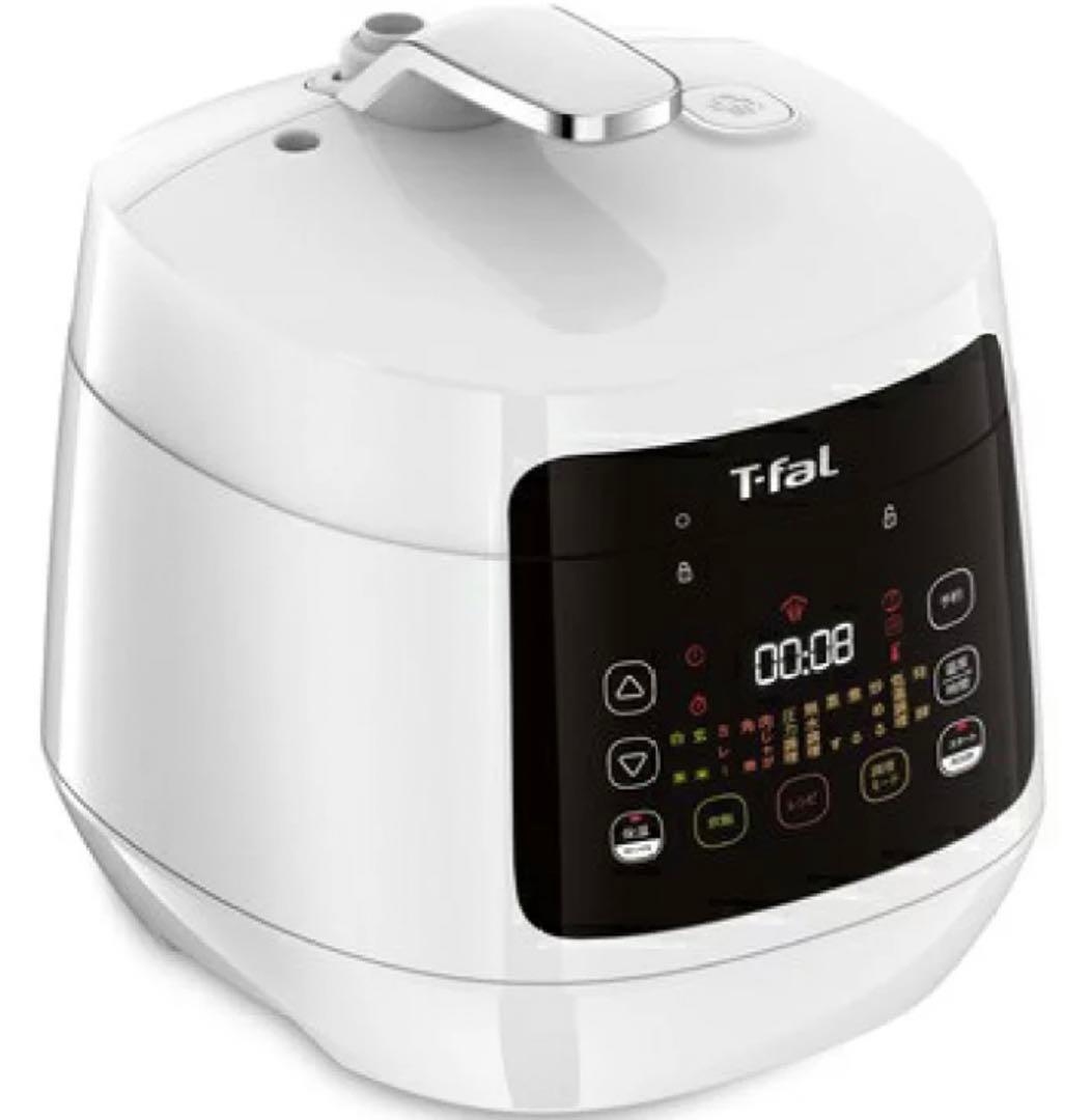 ♡ 新品未開封 T-fal ティファール　ラクラ・クッカー　コンパクト電気圧力鍋 ラクラ・クッカー コンパクト電気圧力鍋（1台12役） ホワイト CY3511JP