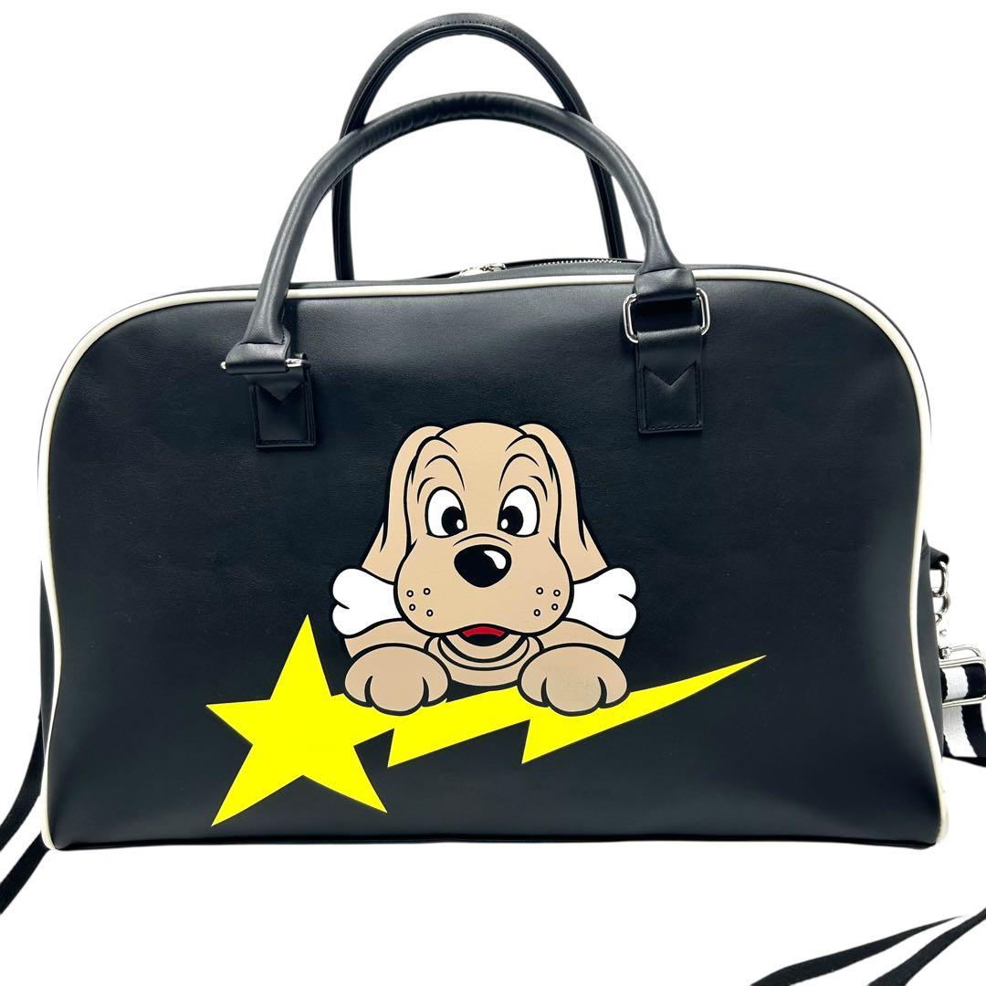 極美品】ガルフィー レザーボストンバッグ 2way 犬ロゴ - メルカリ