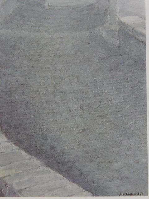 松浦安弘、【ミモザの咲くころ】、希少な大判額装用画集より、美品