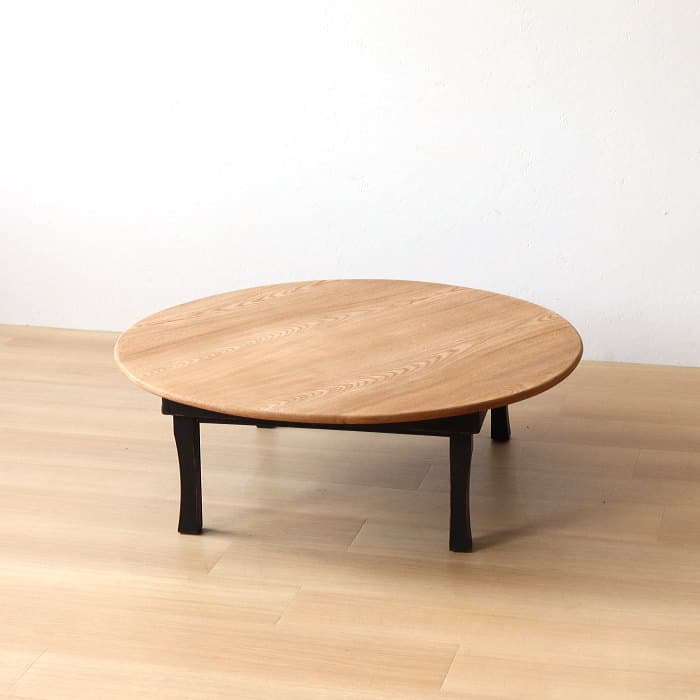 アンティーク 折り畳み ローテーブル ちゃぶ台 無垢材 昭和レトロ z597
