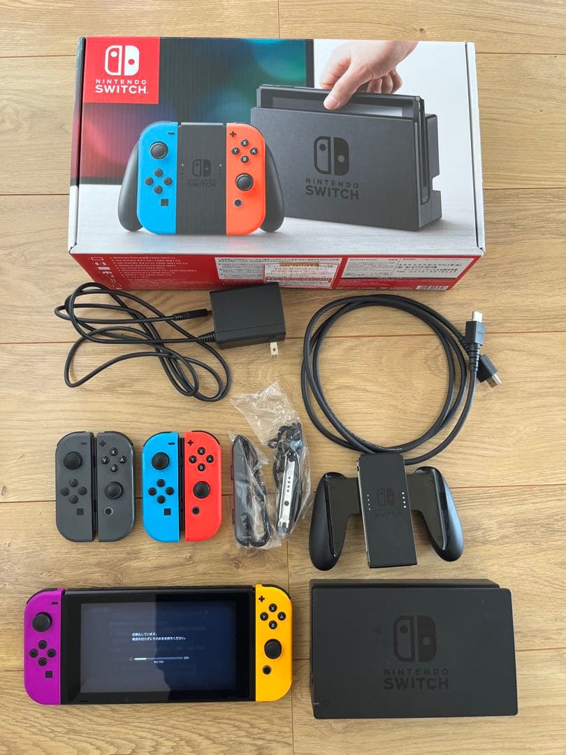 Nintendo Switch 本体 ジョイコン6個 Switch】Joy-Con(L) ネオングリーン/(R) ネオンピンク | 任天堂 | HAC