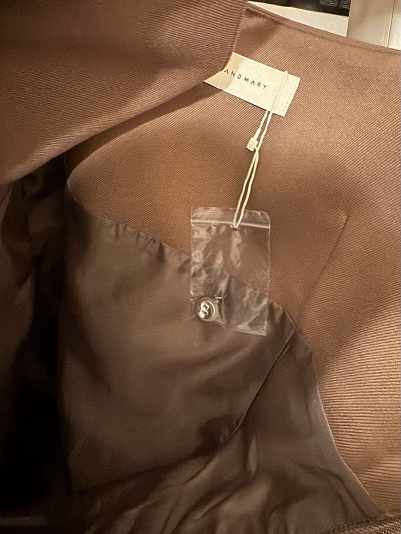 Grenda pleats set mini dress brown - メルカリ