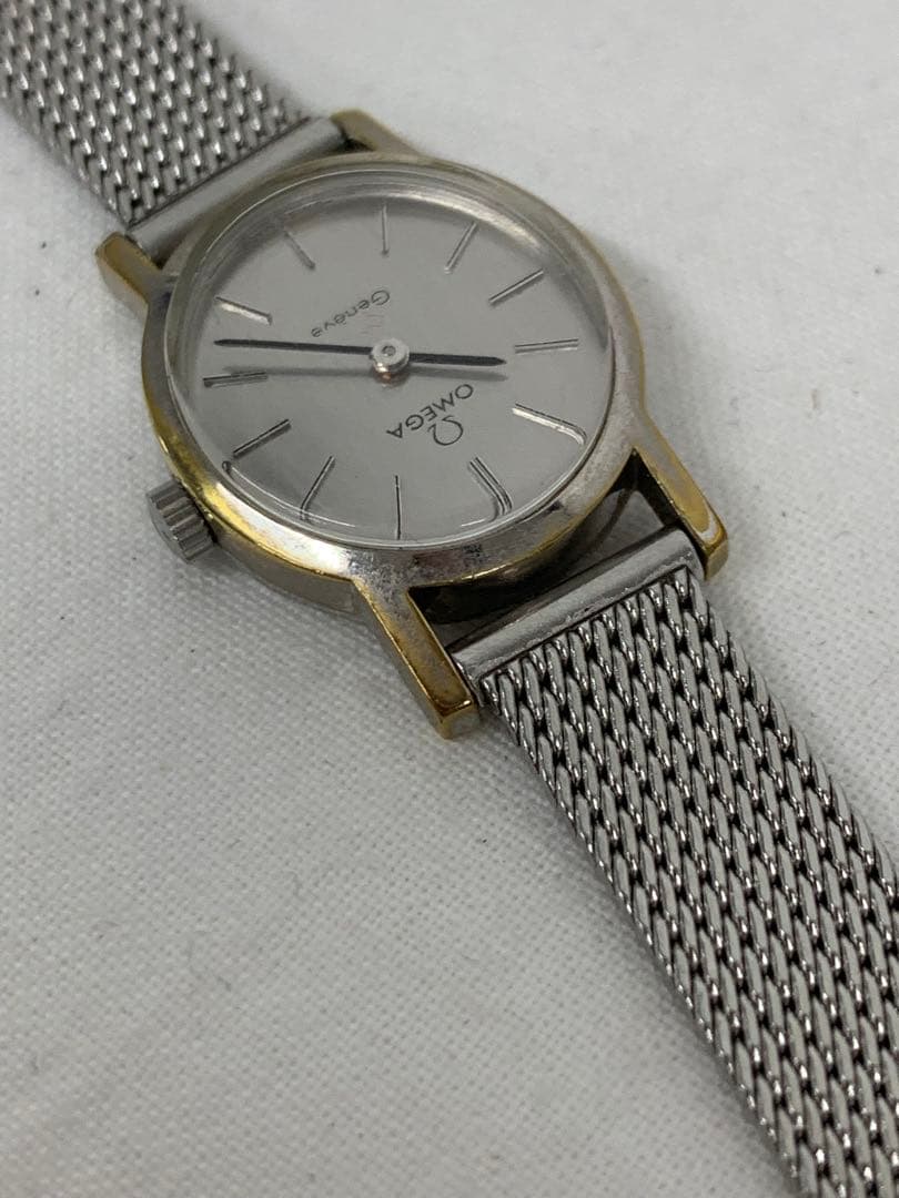 OMEGA Geneve 手巻き時計 シルバー オメガ ジュネーブ 稼動品 - メルカリ
