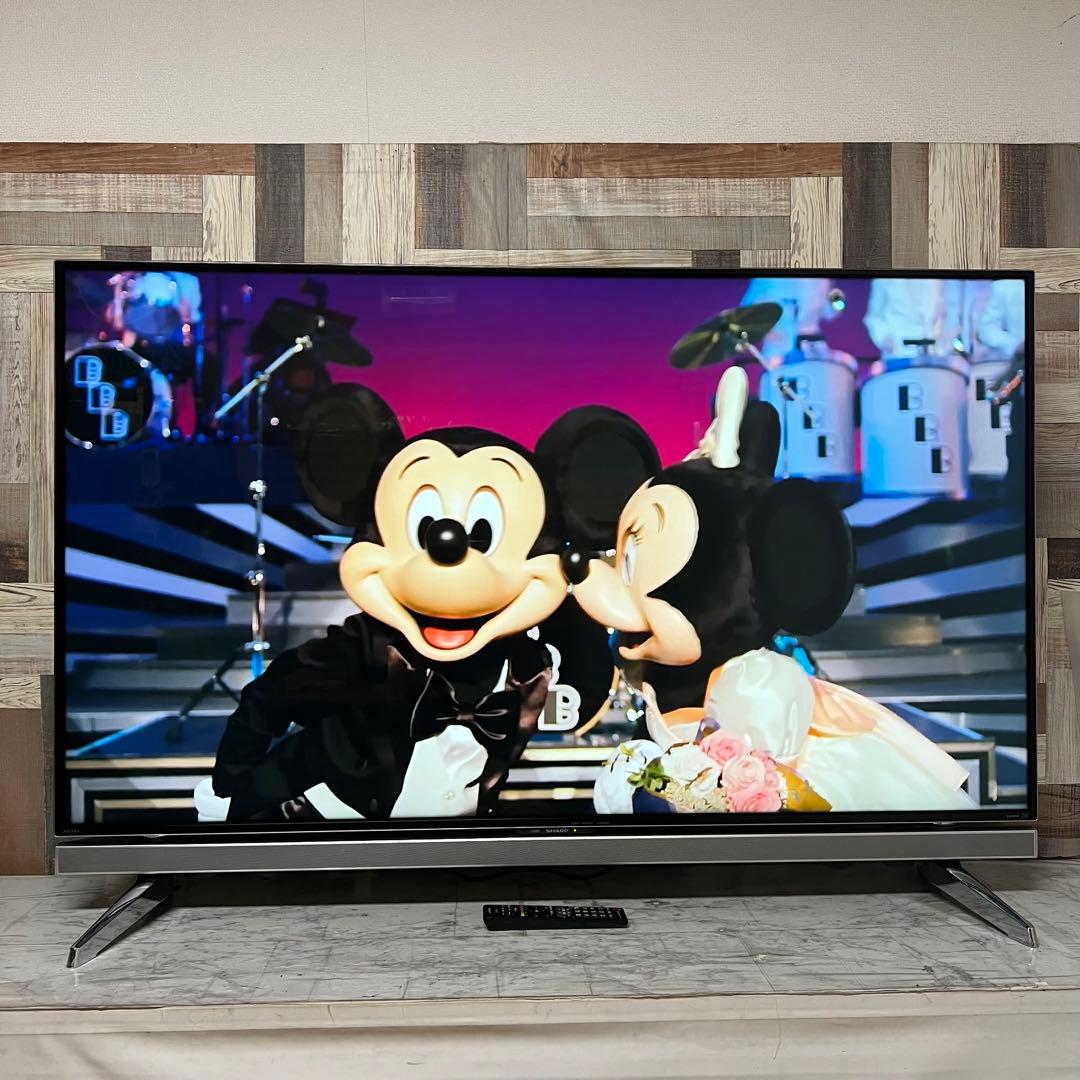 即日受渡❣️全国送料込シャープ 60V4Kテレビ YouTube.U-NEXT視聴