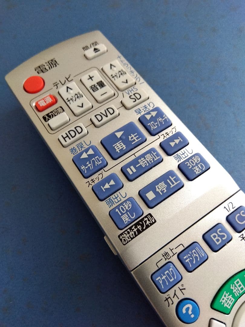 Panasonic純正VHS/DVDリモコンN2QAYB000347中古美品！7 - メルカリ