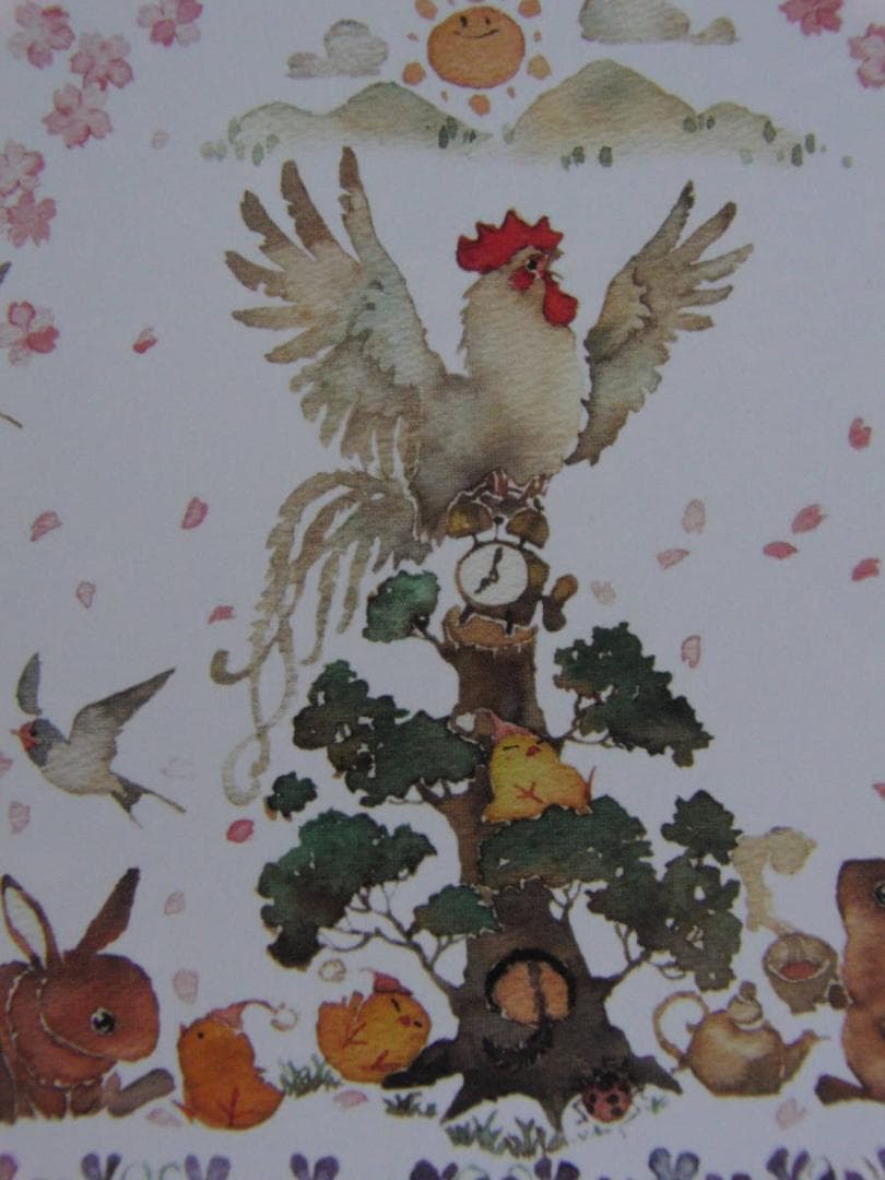 北田稔、【春の朝】、希少な額装用画集より、状態良好、新品額装付