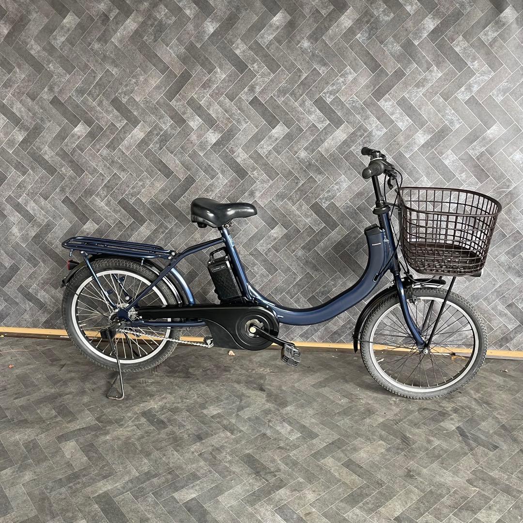 電動アシスト自転車 ネイビー バスケット付き