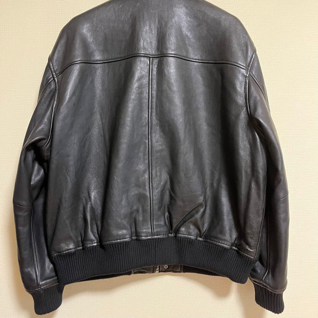 Zara 本革 フライトジャケット レザージャケット A-2 シープレザー 羊
