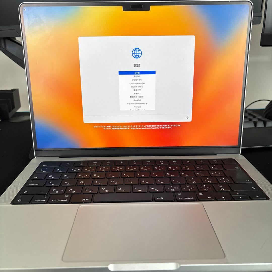 Macbook Pro 14インチ 8GB 512GB MR7J3J/A