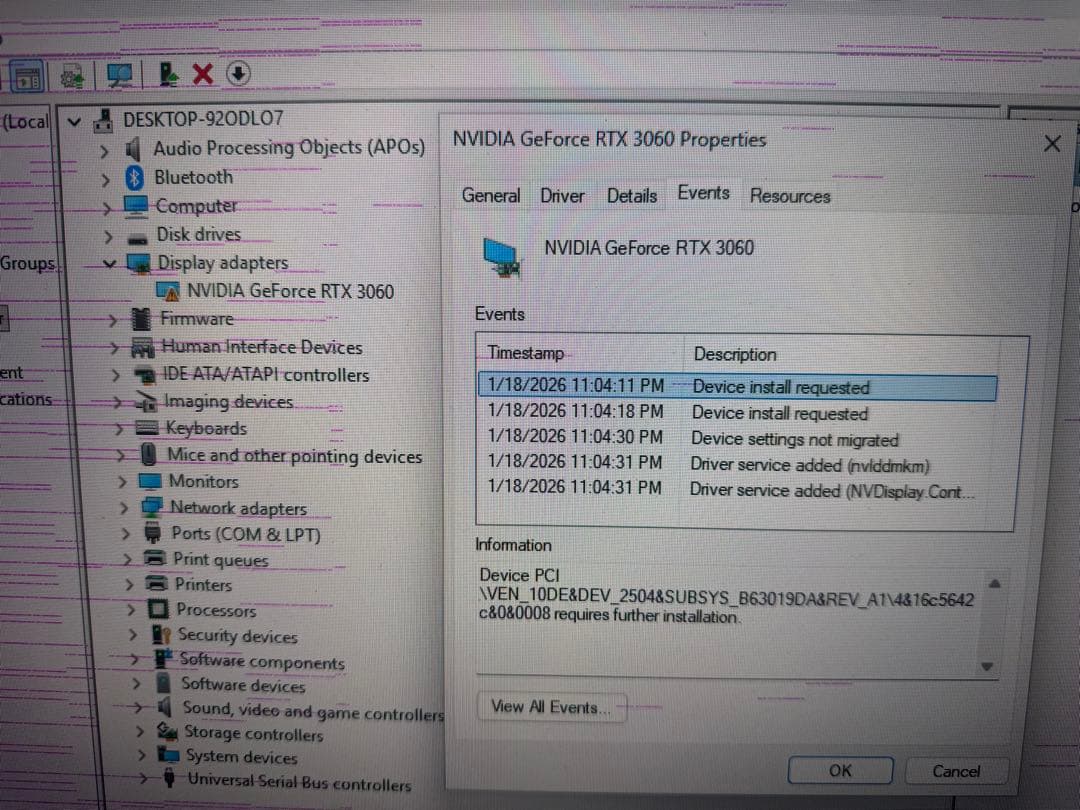 ジャンク グラボ ZOTAC GEFORCE RTX 3060 12GB