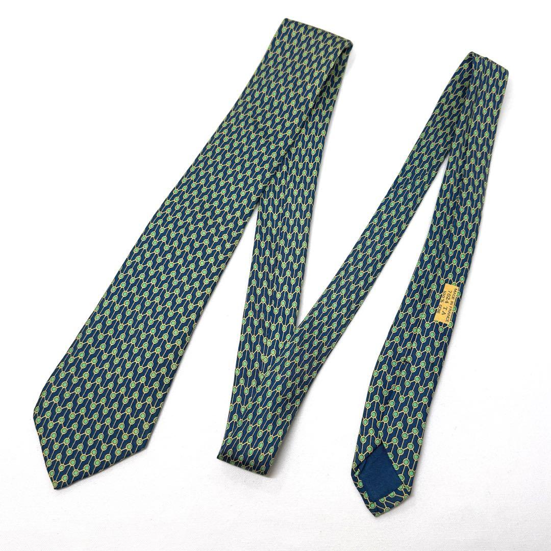 極美品】エルメス HERMES シルク100% ネクタイ 総柄 フランス製 - メルカリ