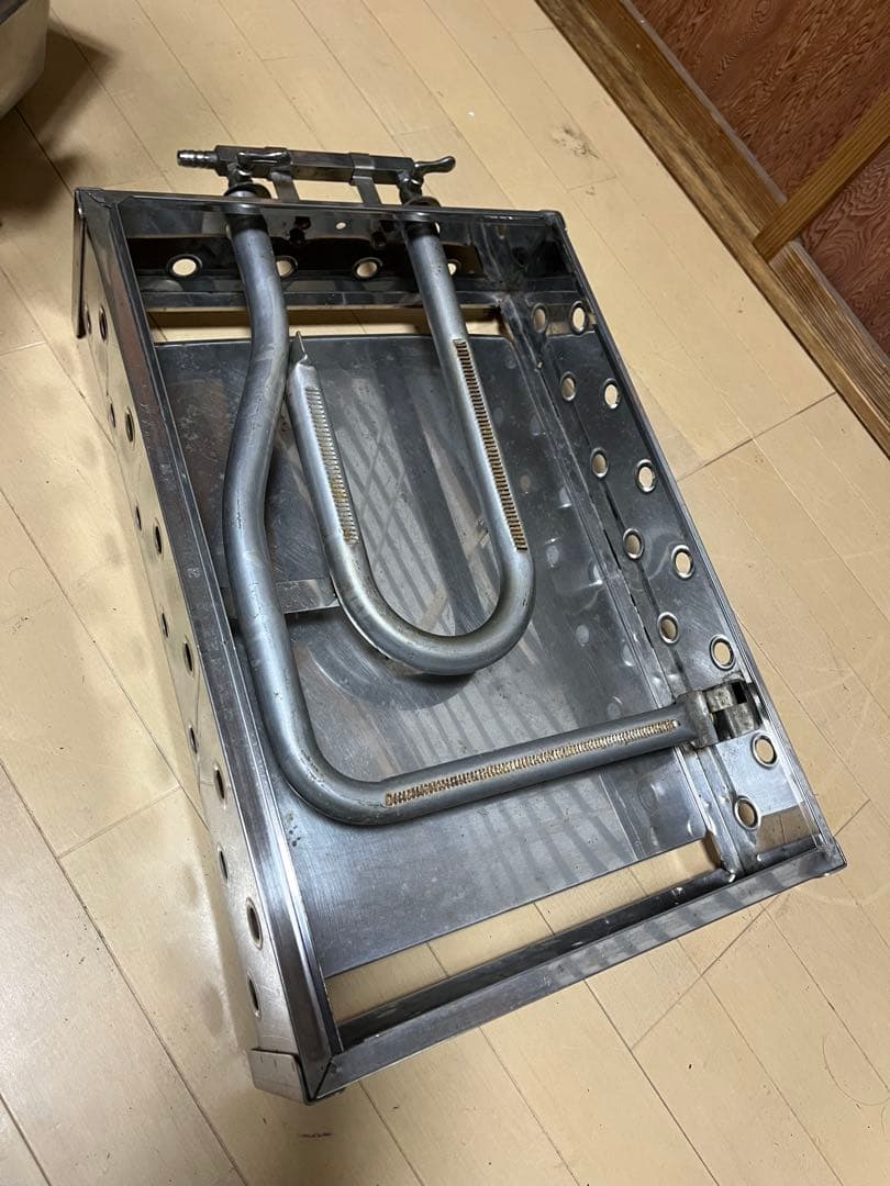 業務用ガス式おでん鍋 2仕切り lpガス ホース付き 厨房店舗