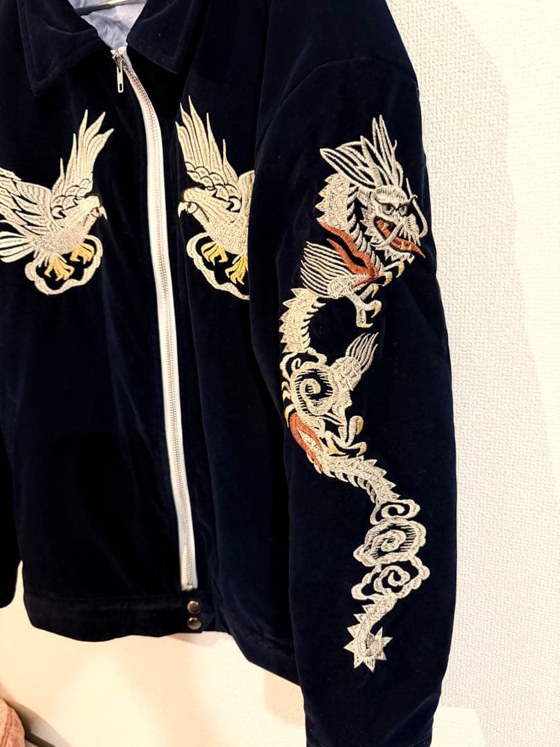 50s スーベニアジャケット スカジャン 別珍 ベルベット レプリカ