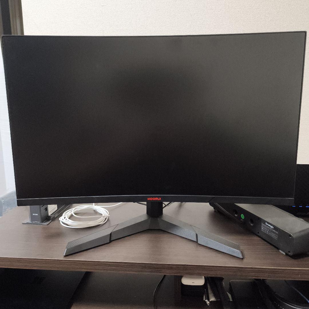 ゲーミングモニター KR-27E6QC 144HZ QHD 1ms 湾曲モニター