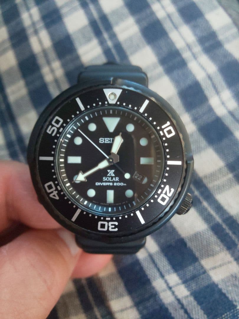 SEIKO ソーラー ダイバーズ200m ブラック 美品 週末限定価格！ 中古・古着通販】SEIKO (セイコー) 腕時計 プロスペックス ソーラー