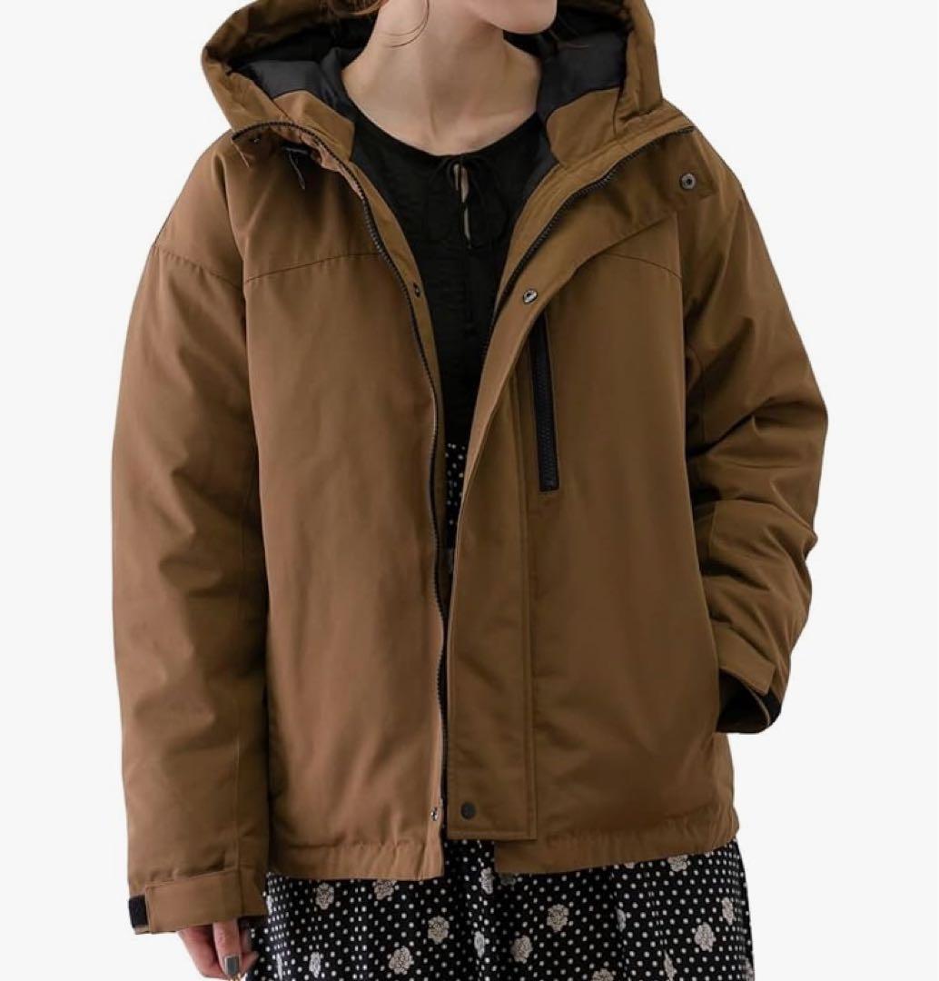 アーバンリサーチサニーレーベル フーディーダウンジャケット ブラウン