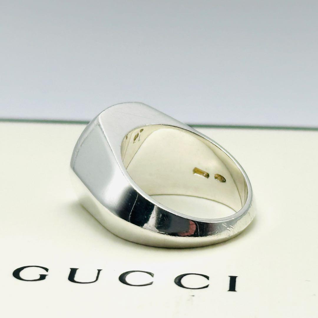 GUCCI ヘキサゴン 印台 シルバーリング Ag925 刻印13 指輪 - メルカリ