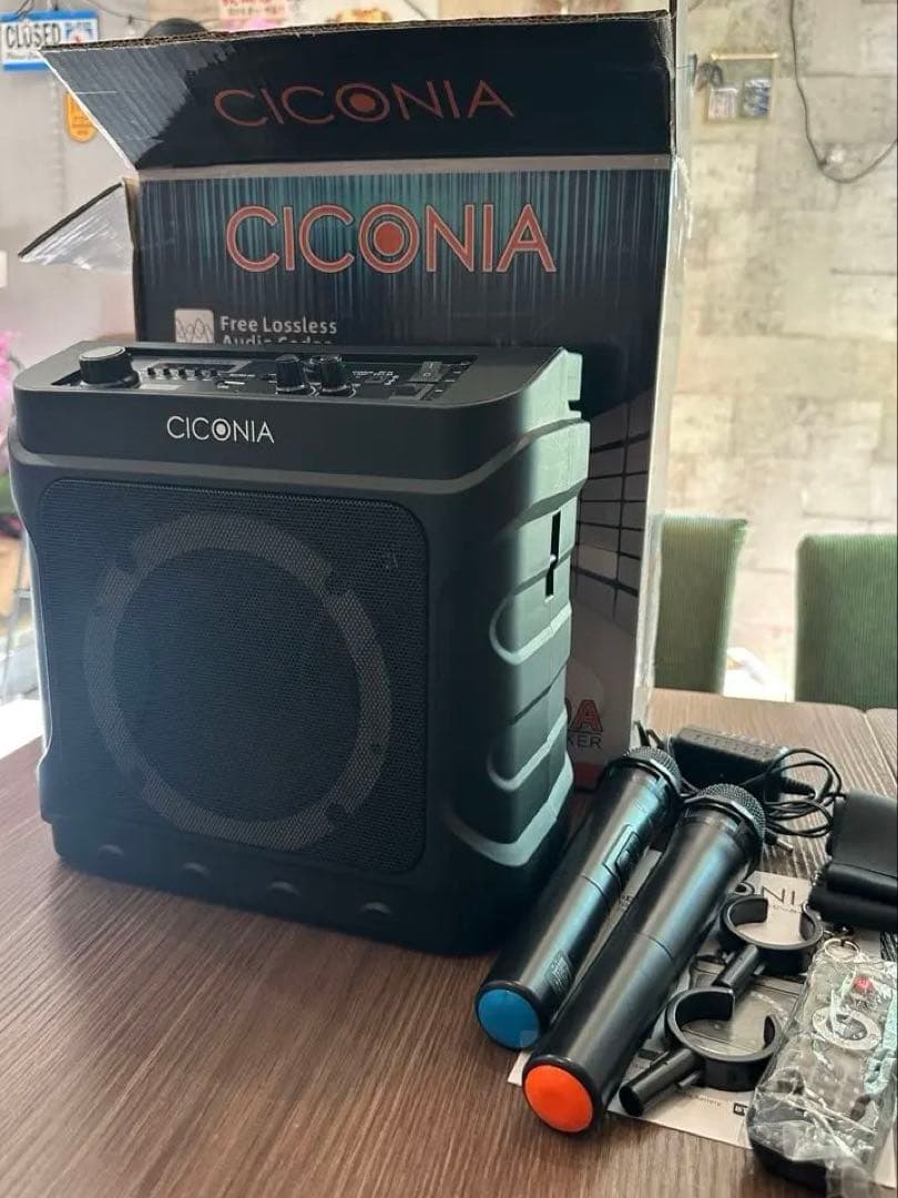 CICONIA ワイヤレススピーカー マイク2本付き CICONIA（チコニア） スピーカー マイク セット usb bluetooth 会議