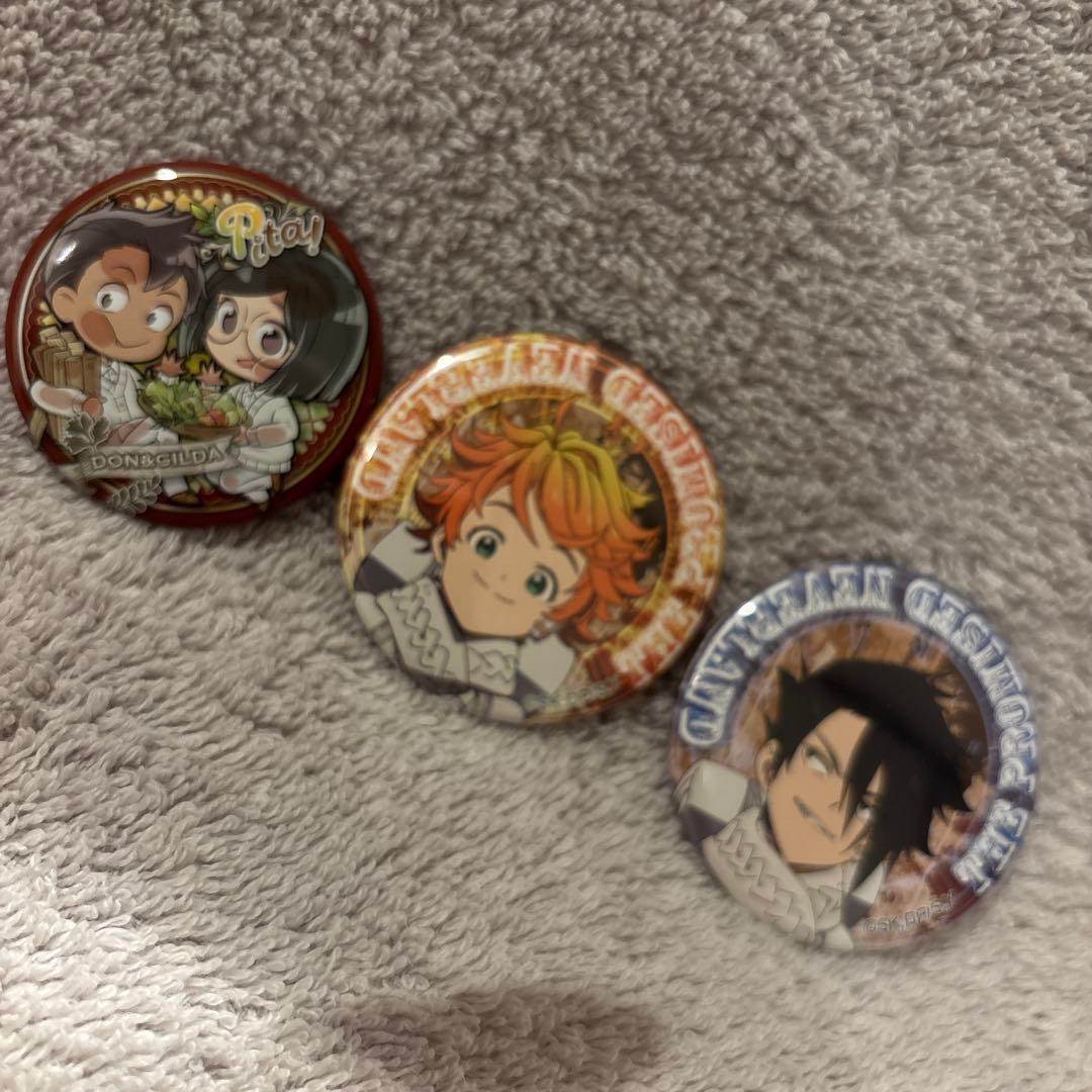 約束のネバーランド 缶バッジ 3個セット - メルカリ