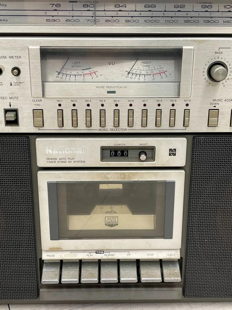 昭和レトロ ナショナル ステレオラジカセ RX-5700 通電確認