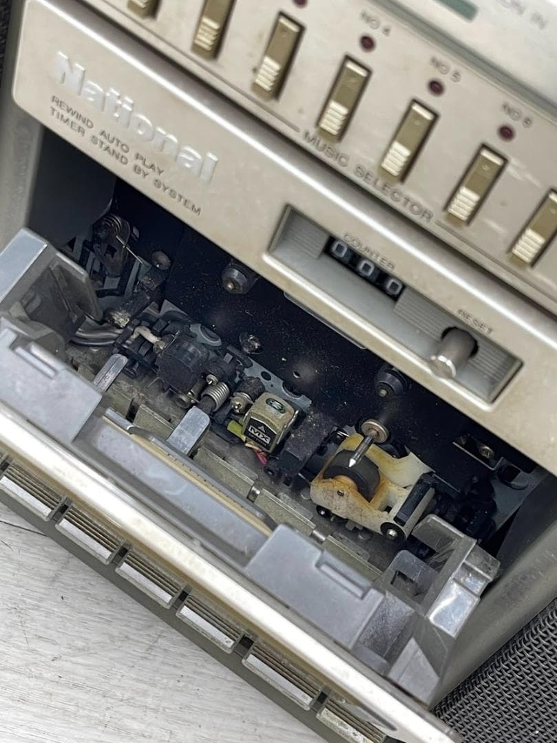 昭和レトロ ナショナル ステレオラジカセ RX-5700 通電確認