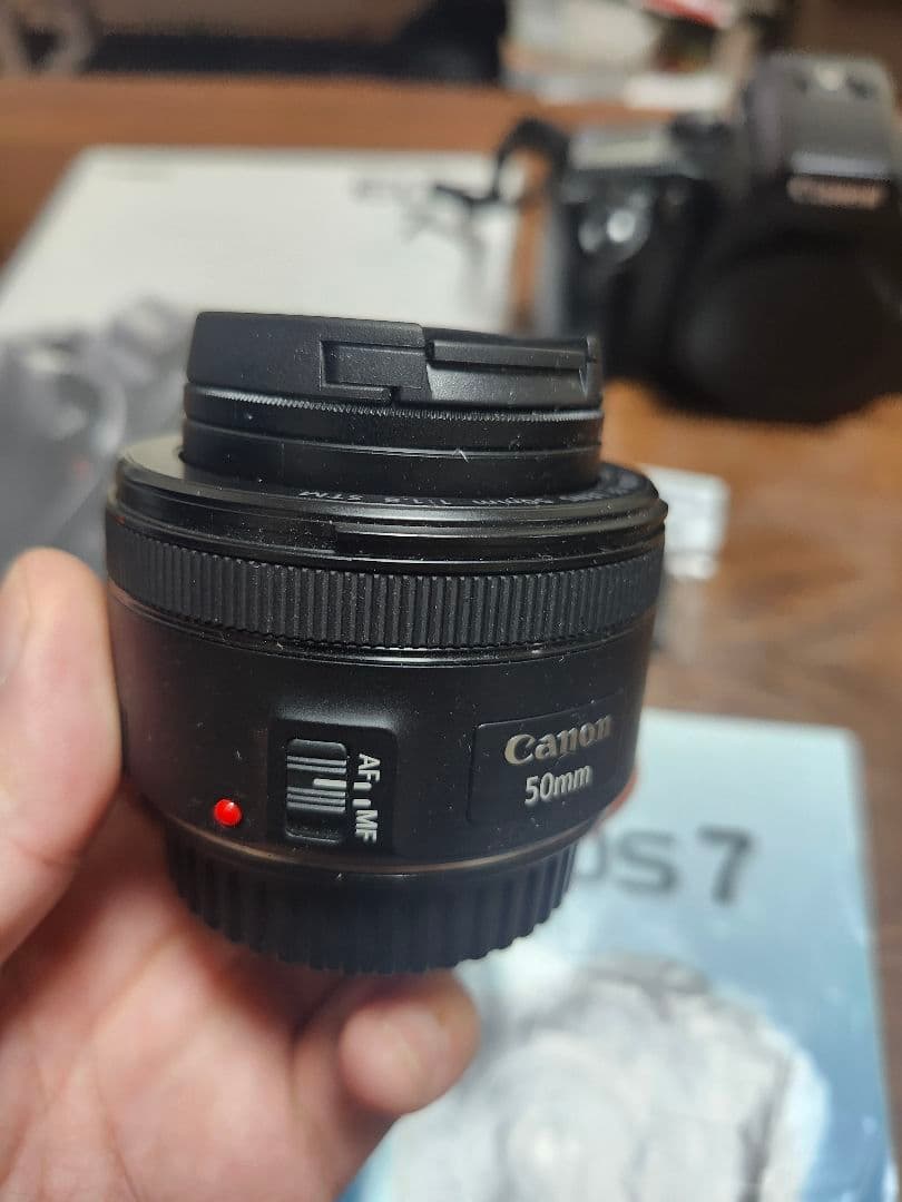 Canon EOS 7 50mm 1.8　バッテリーパック・カタログ付き