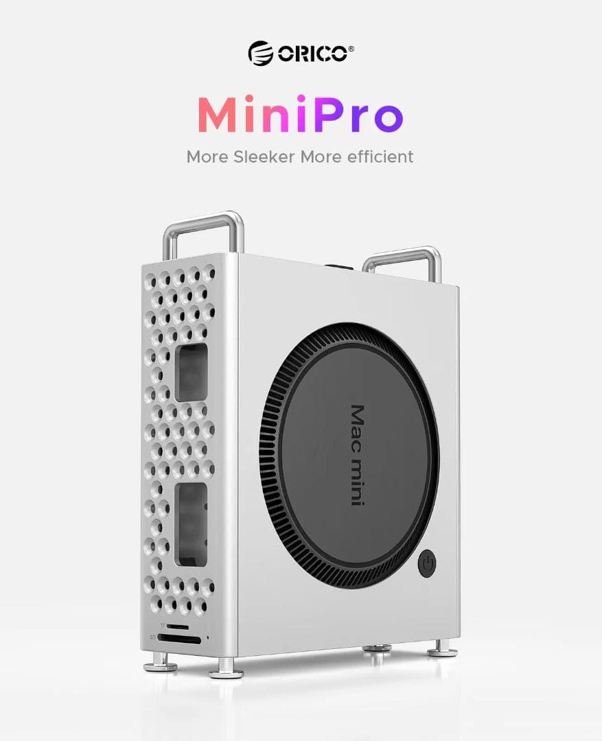 ORICO M4 Mac Mini用ケース 5in1 USB-Cハブ Amazon.com: ORICO MiniPro Aluminum Docking Stand for Mac mini M4