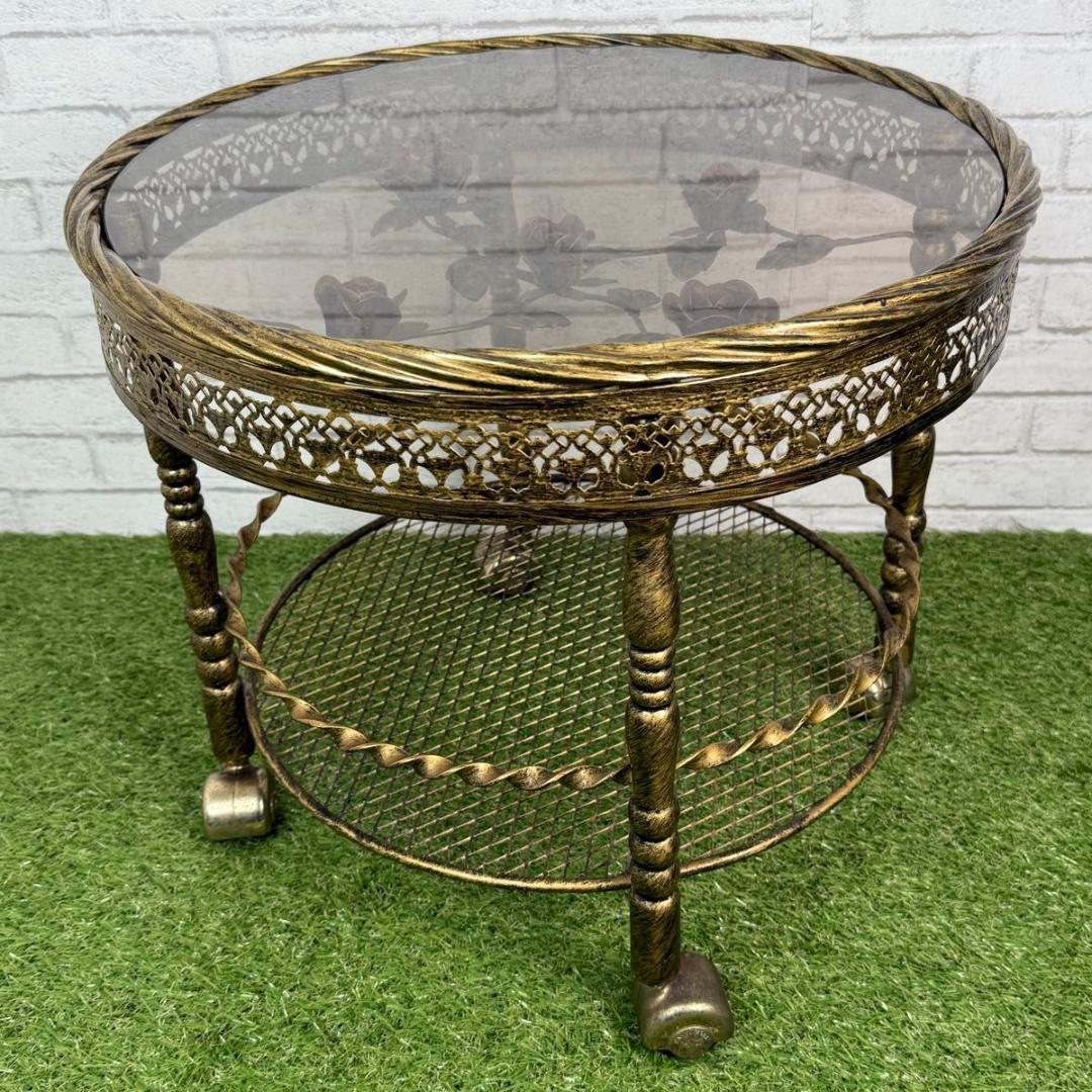 RENAISSANCE ルネサンス サイドテーブル 薔薇装飾 バラ サイドテーブル バラ形 ユニーク おしゃれ かわいい インテリア 北欧