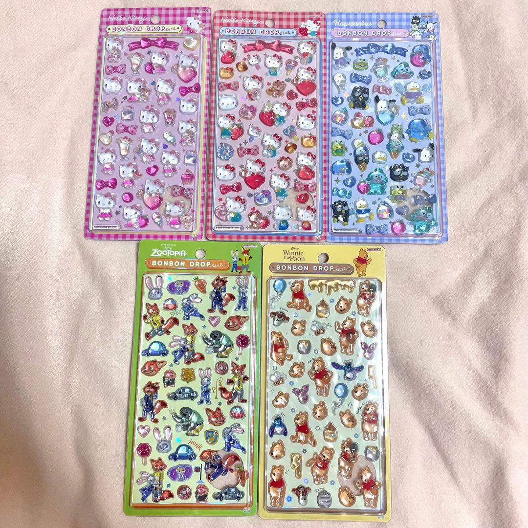 【正規品】ボンボンドロップシール ハローキティ はぴだんぶい プー ズートピア 正規品】ボンボンドロップシール ハローキティ はぴだんぶい プー
