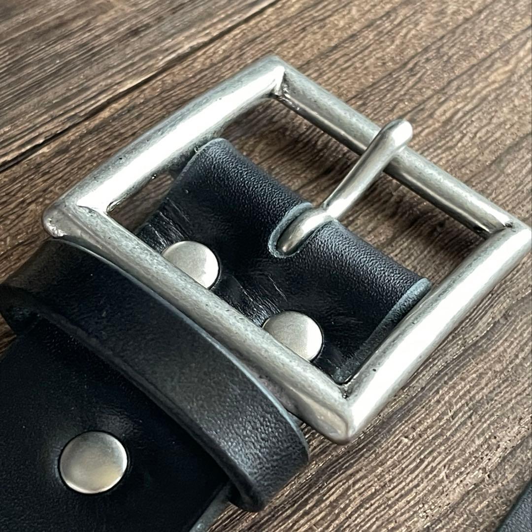 ディッキーズ874専用スタッズベルト 牛ヌメシルバーHTC CALEE - メルカリ